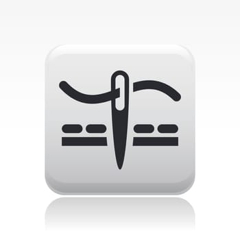 Vector illustration of single isolated sew icon