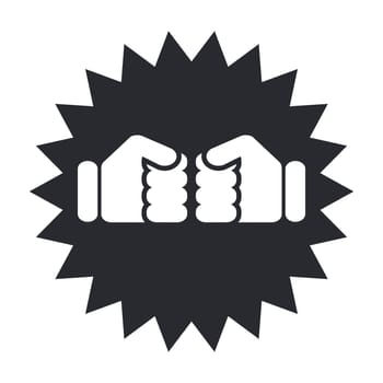 Vector illustration of single isolated boxe icon