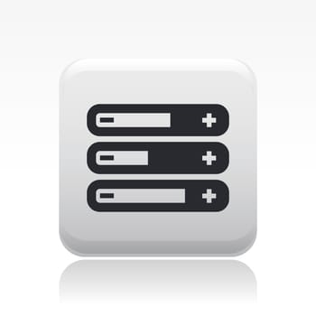 Vector illustration of single isolated levels icon