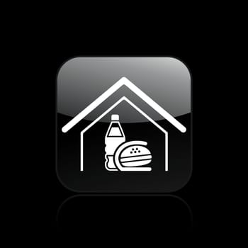 Vector illustration of single isolated fast food icon