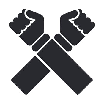 Vector illustration of single isolated cross icon