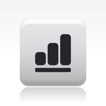 Vector illustration of single isolated increase icon