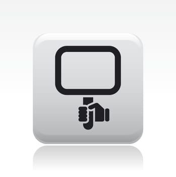 Vector illustration of single isolated cartel icon