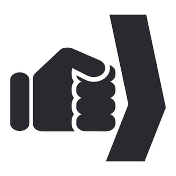 Vector illustration of single isolated force icon
