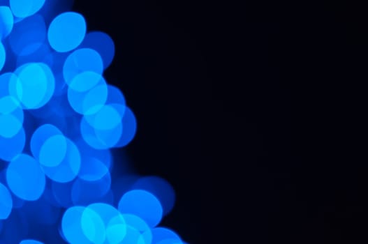 Defocused abstract christmas background, out of focus light spots forming a soft background