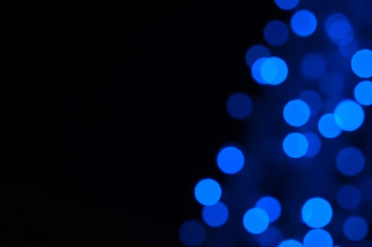 Defocused abstract christmas background, out of focus light spots forming a soft background