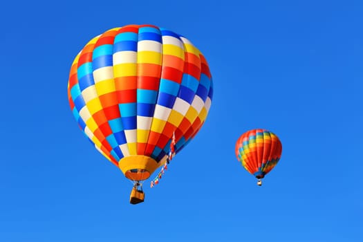 colorful hot air balloons