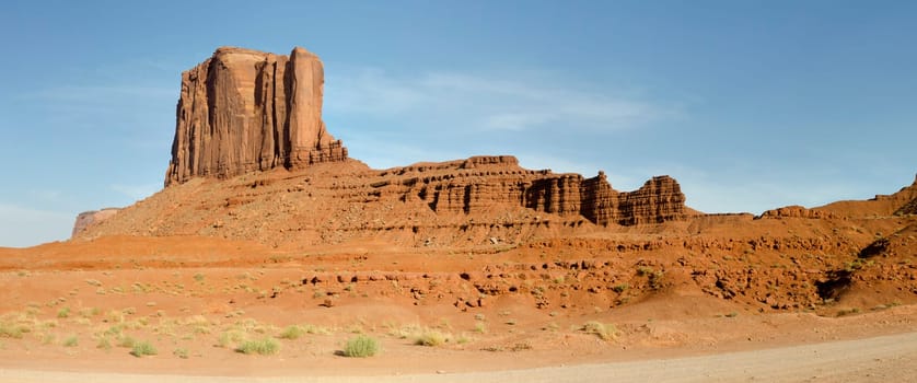 overview in Monument Valley in the United States of America