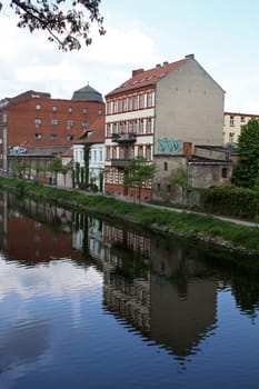 At the city canal in Brandenburg a.d. Havel