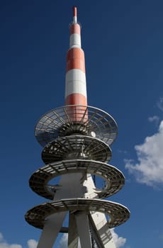 Transmission mast on the Brocken
