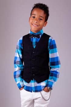 Portrait of a cute african american little boy