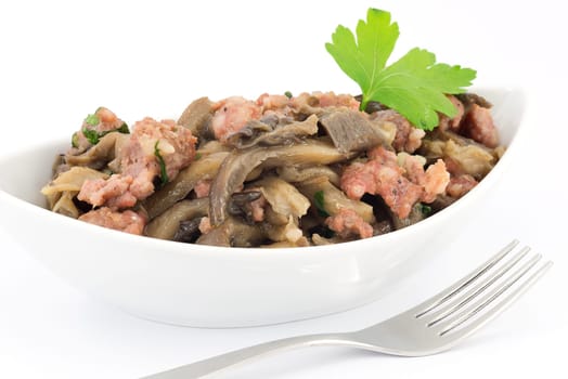 vegetables and meat