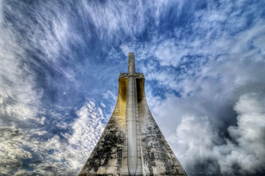 Back of the monument to Vasco da Gama in Lisbon