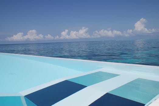 Pool over the ocean