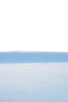 a snow drift on a winters windy day