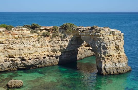 The south coast of Portugal near Portimao