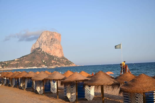 Rocky mountain in Calpe, Spain