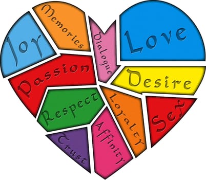 All the values a love story is made of. All the fragments that build a life as a couple