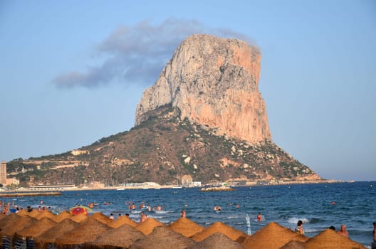 Rocky mountain in Calpe, Spain
