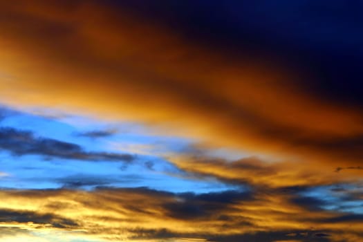 Stunning burning red sunset background
