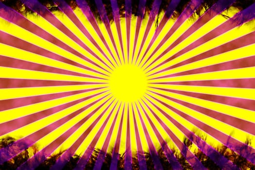 The sun rays are sick and the apocalypse is coming in this ideal armageddon background