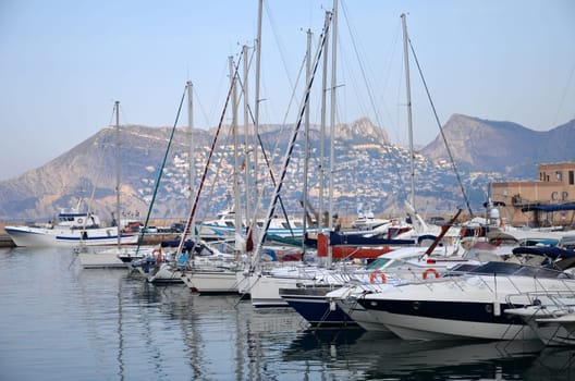 Marina in Calpe, Spain