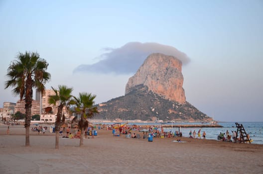 Rocky mountain in Calpe, Spain