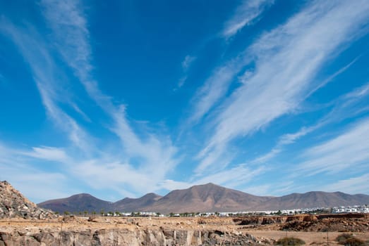 Extinct Volcanoes near Playa Blanca Lanzarote