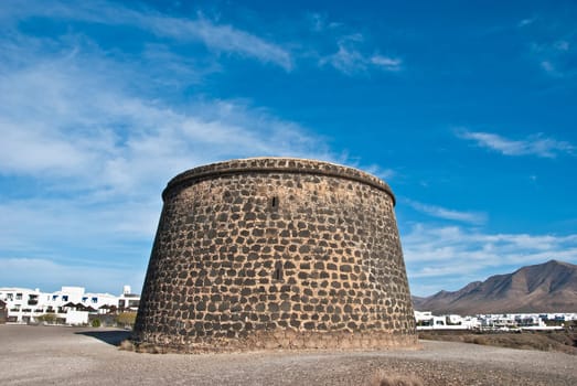 An Eighteenth Century fortress near Playa Blanca Lanzarote Canary Islands