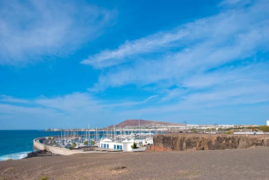 A general view of Playa Blanca Lanzarote