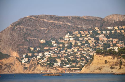 Sandy beach in Calpe, Spain