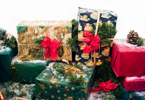 Christmas Presents with white Background