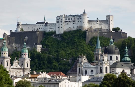 Fortress Hohensalzburg in the austrian city Salzburg