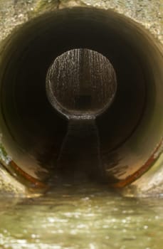 water drainage channel on black hole