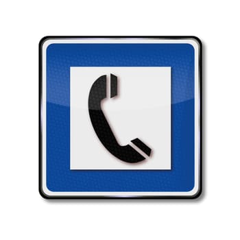 Road sign,emergency call and call for help