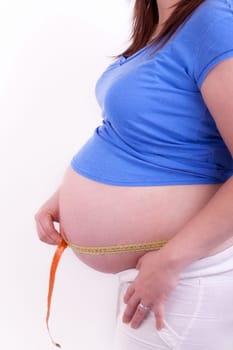 Measuring abdominal circumference - pregnant women