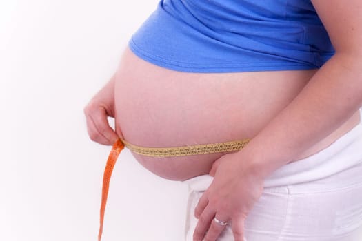 Measuring abdominal circumference - pregnant women