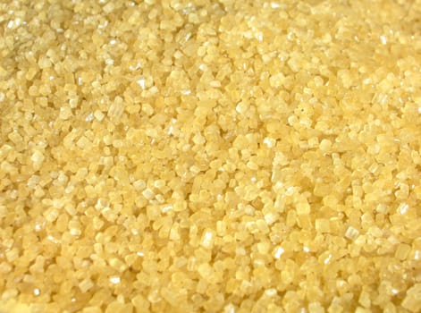 Raw brown sugar from sugar cane
