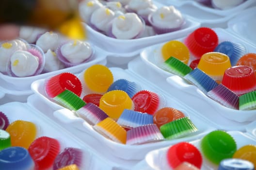 Colourful sweets