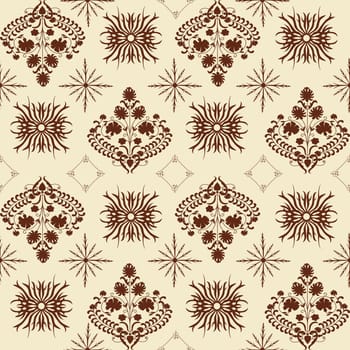 Art nouveau style background, seamless pattern