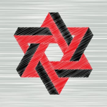 Geometric abstract shape design, grunge illustration