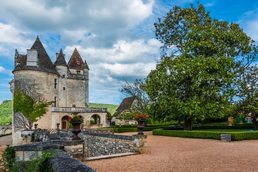 Chateau des milandes who belong to josephine baker in dordogne perigord France