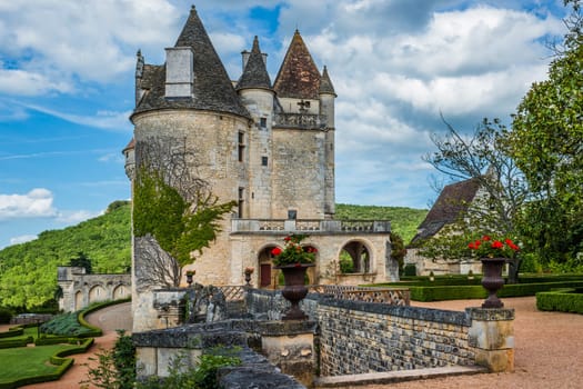 Chateau des milandes who belong to josephine baker in dordogne perigord France