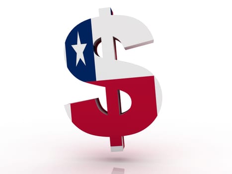 Flag of Chile, national symbol illustration clipart finance economy dollar