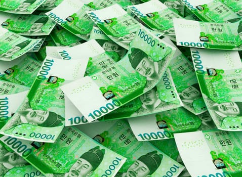 10,000 won South Korean Bills