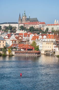 Prague Castle and Vltava River, Czech Republic