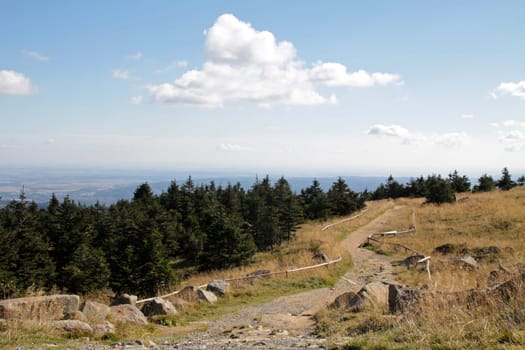 On the summit of the Brocken (Upper Harz)