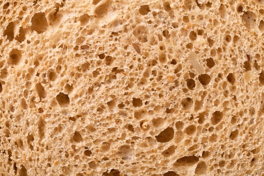 Wholemeal bread texture for background. Close up