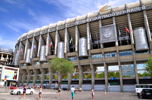 Santiago Bernabeu Stadium of Real Madrid