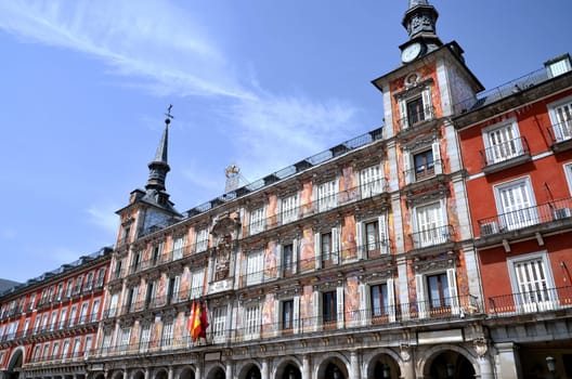 Casa de la Panaderia on Plaza Mayor in Madrid, Spain
